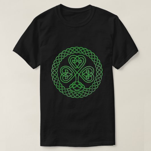 Segen Celtic Knot 4 Leaf Clover St. Patrick's T-Shirt (Design vorne)