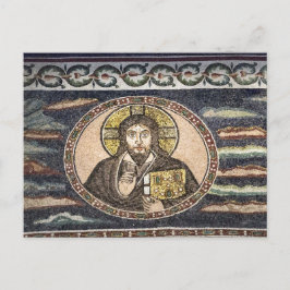 Segen Christus Byzantinisch-orthodoxe Mosaikbild Postkarte