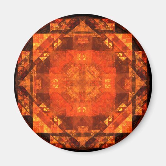 Segen der Abstrakten Art Round Magnet (Vorne)