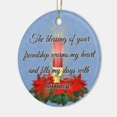 Segen der Freundschafts-Verzierung Keramikornament (Links)