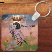 Segen der Götter, die auf Pferdekiefer leuchten Schlüsselanhänger (Rückseite)