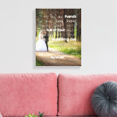 Segen der Hände Hochzeitliches Foto Leinwanddruck (Insitu (Wohnzimmer))