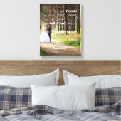Segen der Hände Hochzeitliches Foto Leinwanddruck (Insitu (Schlafzimmer))