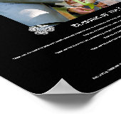 Segen der Hände Hochzeitliches Foto Poster (Ecke)