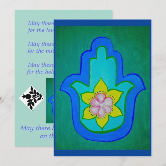 Segen der Hands Large Group Card Dankeskarte (Vorne/Hinten)