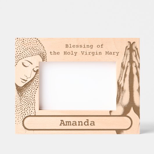 Segen der heiligen Jungfrau Mary Geätzte Rahmen (Vorderseite)