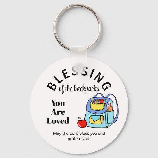 Segen der Rucksäcke, die Sie lieben Schlüsselanhänger (Vorderseite)