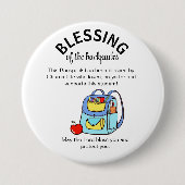 Segen der Rucksäcke Geschenkanhänger Button (Vorderseite)