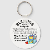Segen der Rucksäcke Schlüsselanhänger (Vorderseite)