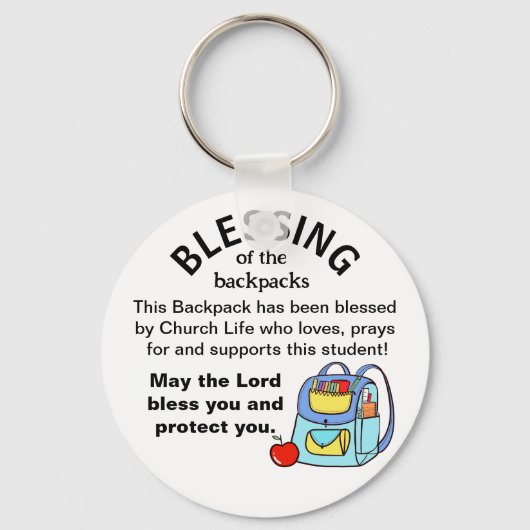 Segen der Rucksäcke Schlüsselanhänger (Vorderseite)