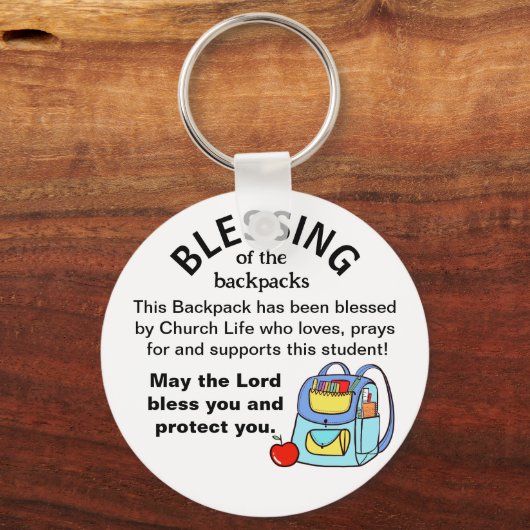 Segen der Rucksäcke Schlüsselanhänger (Vorderseite)