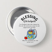 Segen der Rucksäcketanhänger Button (Vorne & Hinten)