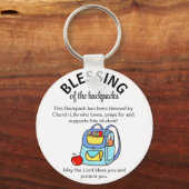 Segen der Rucksäcketanhänger Schlüsselanhänger (Vorderseite)