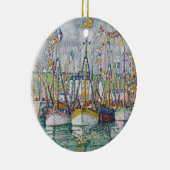 Segen der Thunfisch-Flotte bei Groix, 1923 Keramikornament (Rechts)