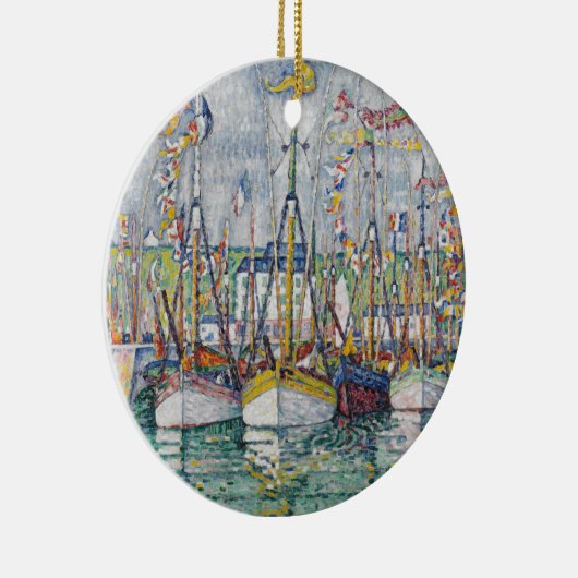 Segen der Thunfisch-Flotte bei Groix, 1923 Keramikornament (Rechts)