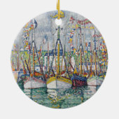Segen der Thunfisch-Flotte bei Groix, 1923 Keramikornament (Hinten)
