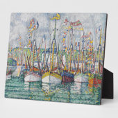 Segen der Thunfischflotte in Groix, 1923 Fotoplatte (Seite)