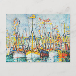 Segen der Thunfischflotte in Groix von Paul Signac Postkarte