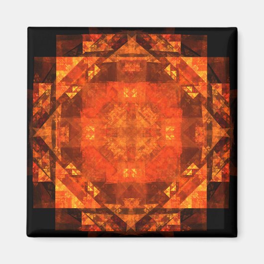 Segen des Abstrakten Art Square Magnet (Vorne)