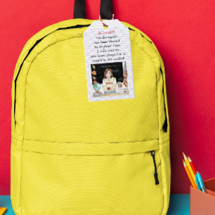 Segen des Backpacks Apple für den Lehrer Geschenkanhänger