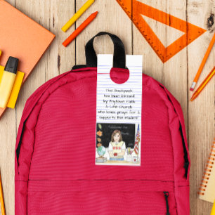 Segen des Backpacks Apple für den Lehrer Türanhänger