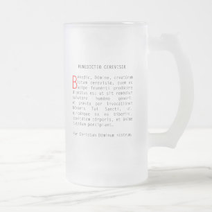Segen des Biers Mattglas Bierglas