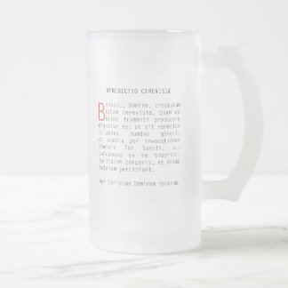 Segen des Biers Mattglas Bierglas