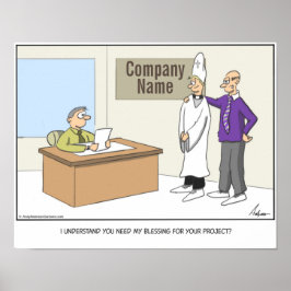 Segen des Cartoon des Projekts personalisiert Poster