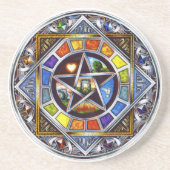 Segen des Elements-Untersetzer Getränkeuntersetzer (Vorne)