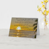 Segen des Freundschafts-Sonnenuntergang-Strandes Karte (Gelbe Blume)