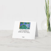 Segen des Friedens Feiertagskarte (Rückseite)