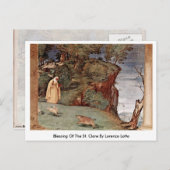 Segen des Hl. Lorenzo Lotto Postkarte (Vorne/Hinten)