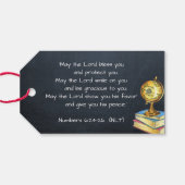 Segen des Kirchengebet im Rucksack Geschenkanhänger (Rückseite Horizontal)