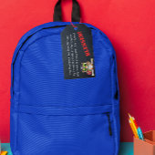 Segen des Kirchengebet im Rucksack Geschenkanhänger