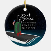 Segen diejenigen, die unter dem Tief servieren - O Keramik Ornament (Hinten)