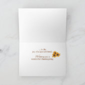 Segen eines Sonderfreundes am Erntedank Karte (Innenseite)