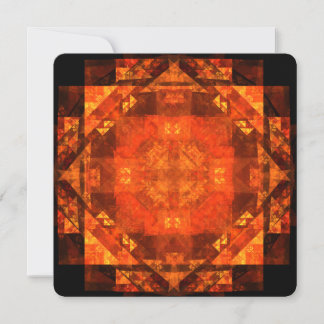 Segen Feuer Mandala Abstract Art Design Einladung
