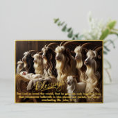 Segen Foil Weihnachtskarte Folieneinladung (Stehend vorne)