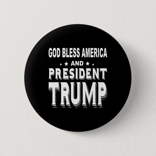 Segen für Amerika und Präsident Trump Button (Vorderseite)
