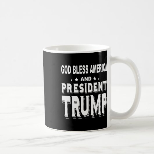 Segen für Amerika und Präsident Trump Kaffeetasse (Rechts)