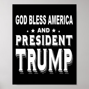 Segen für Amerika und Präsident Trump Poster