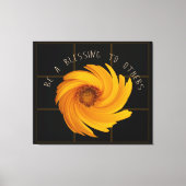 Segen für andere mit Sonnenblumendesign Leinwanddruck (Vorderseite)