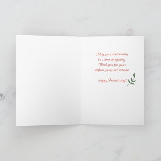 Segen für das religiöse Leben Karte (Innenseite)