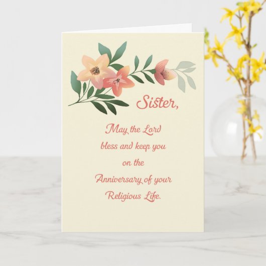 Segen für das religiöse Leben Karte (Gelbe Blume)