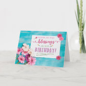 Segen für deinen Geburtstag Karte (Vorderseite)