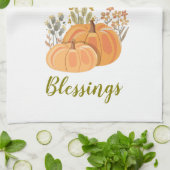 Segen für den Herbst Geschirrtuch (Gefaltet)