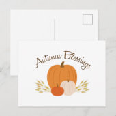Segen für den Herbst Postkarte (Vorne/Hinten)