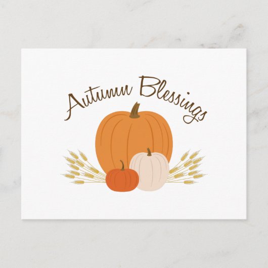 Segen für den Herbst Postkarte (Vorderseite)