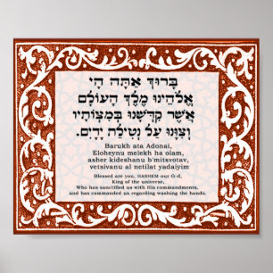 Segen für Handwäsche Poster