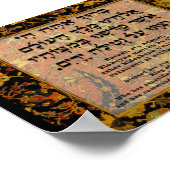 Segen für Handwäsche Poster (Ecke)